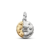 Billede af Pandora Tvillingerne Stjernetegn Medaljoncharm sølv/forgyldt metalblanding m. cz (Gemini)