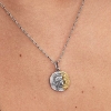 Billede af Pandora Tvillingerne Stjernetegn Medaljoncharm sølv/forgyldt metalblanding m. cz (Gemini)