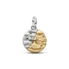 Billede af Pandora Fiskene Stjernetegn Medaljoncharm sølv/forgyldt metalblanding m. cz (Pisces)