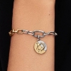 Billede af Pandora Fiskene Stjernetegn Medaljoncharm sølv/forgyldt metalblanding m. cz (Pisces)