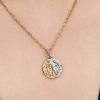 Billede af Pandora Jomfruen Stjernetegn Medaljoncharm sølv/forgyldt metalblanding m. cz (Virgo)