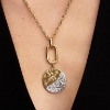 Billede af Pandora Sol & Måne Oversized Medaljoncharm sølv/forgyldt metalblanding m. cz