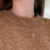 Billede af Vedhæng Livets træ 12 mm. i 14 kt. hvidguld