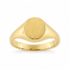Billede af Ring, Signetring oval plade 11*9,5 mm 8 kt.