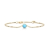 Billede af Julie Sandlau Primini Turquoise armbånd forgyldt sølv (16,5-18 cm)