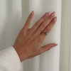 Billede af By Birdie Victoria Ring sølv m.14kt og 3,0 ct. diamant (str. 52)
