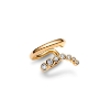 Billede af Maria Black 'Arc' Ear Cuff forgyldt sølv m. cz
