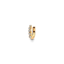 Billede af Maria Black 'Arc Bold Huggie' ørering forgyldt sølv m. cz - Højre (Right)