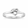 Billede af Ring "Cuddling Heart" 925s sølv