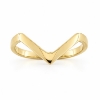 Billede af Ring V ring 925s sølv forgyldt (Vring)