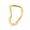 Billede af Ring V ring 925s sølv forgyldt (Vring)