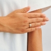 Billede af Studio Z "Veil" ring forgyldt sølv m. cz (str. 52)