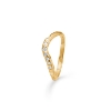 Billede af Studio Z "Veil" ring forgyldt sølv m. cz (str. 58)