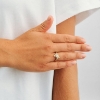 Billede af Studio Z "Lace" ring forgyldt sølv m. cz (str. 60)