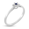 Billede af Ring roset safir 0,02 ct. + 6 brill. a 0,015 w/vs 14 kt. hvg.