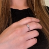 Billede af Ring "Glory" m. ægte rosakvarts 8 karat guld