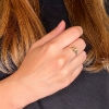 Billede af Ring "Cuddling Heart" 8 karat guld