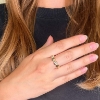 Billede af Ring hjerter 925s forgyldt (hjertering) (forgyldning vil blive slidt af ved dagligt brug !)