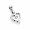 Billede af Vedhæng "Tiny Shiny Heart" hjerte sølv m. zirkoniasten