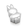 Billede af Nordahl Andersen Tand- /Hårlokæske Miffy sølvfarvet (liggende)