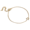 Billede af ENAMEL Copenhagen Organic Star armbånd forgyldt messing (15+4 cm)