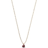 Billede af ENAMEL Copenhagen Grand Amore Bordeaux halskæde forgyldt messing (45+5 cm)