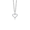 Billede af Mads Z "Tender Heart" halskæde sølv m. cz (40+5 cm)