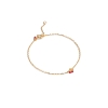 Billede af ENAMEL Copenhagen Cherry Red armbånd forgyldt messing (15,5+2 cm)