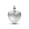 Billede af Pandora Mat Buttet Hjerte charm platinbelagt metalblanding
