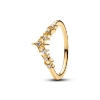 Billede af Pandora Tiara Stjerner ring forgyldt metalblanding m. cz (str. 60)