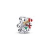 Billede af Pandora Honningkagemand Openwork charm sølv + forgyldt metalblanding m. emalje + krystal