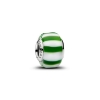 Billede af Pandora Grøn Pebermynte Muranoglas charm platinbelagt metalblanding