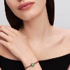 Billede af Pandora Grøn Pebermynte Muranoglas charm platinbelagt metalblanding