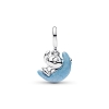 Billede af Pandora Disney Limited Edition Stitch Selvlysende Måne charm sølv m. emalje