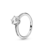 Pandora Sparkling Crown ring sølv med klar cz str. 50-60
