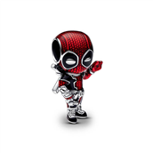 Pandora Marvel Deadpool charm sølv m. emalje