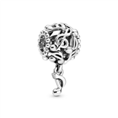 Pandora Mønster med Noder charm sølv